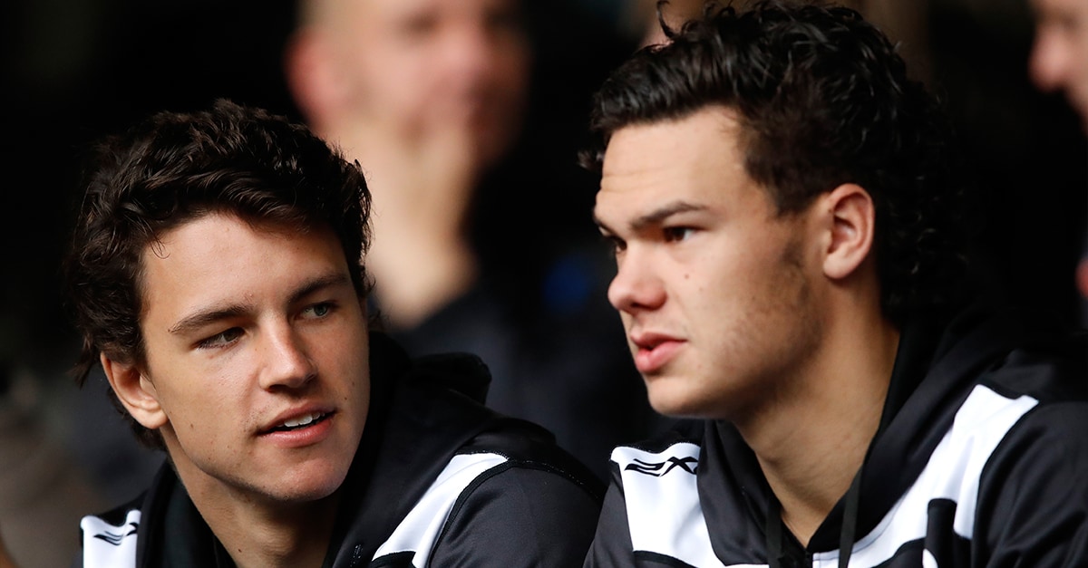 FBRoarDeal5.jpg Potential draft prospects Luke Davies-Uniacke (left) and Cameron Rayner chat during the AFL Draft Combine. - Brisbane Lions,Draft,Cameron Rayner
